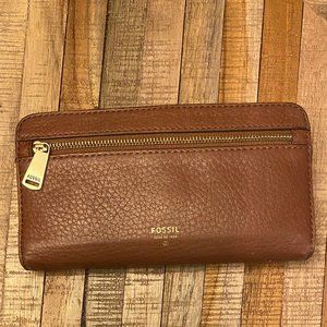Fossil Preston Brown Leather Wallet
